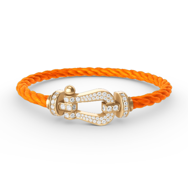 ¡®Star¡¯FORCE LARGE HORSESHOE FULL DIAMOND BRACELET GOLD