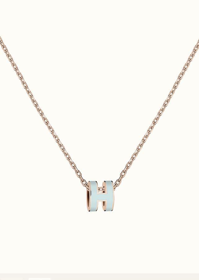 ¡®Star¡¯POP H LIGHT BLUE NECKLACE