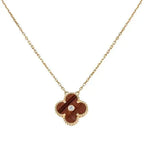 ¡®Star¡¯CLOVER 15MM DIAMOND AND YELLOW TIGER'S EYE AGATE necklace