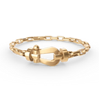 ¡®Star¡¯FORCE LARGE HORSESHOE CLASP  METAL BRACELET