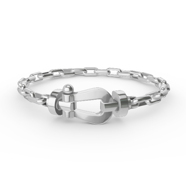 ¡®Star¡¯FORCE LARGE HORSESHOE CLASP  METAL BRACELET