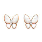 ¡®Star¡¯BUTTERFLY MOP DIAMOND EARRINGS