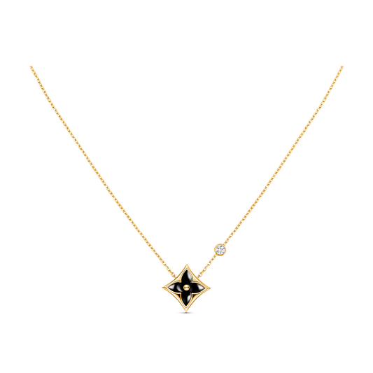 ¡®Moco¡¯STAR BLACK MOP NECKLACE