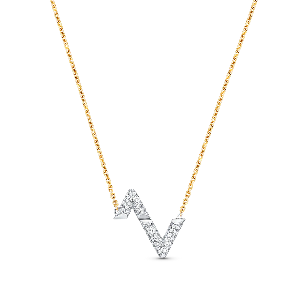 ¡®Star¡¯VOLT SILVER DIAMOND PEDANT NECKLACE