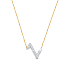 ¡®Star¡¯VOLT SILVER DIAMOND PEDANT NECKLACE