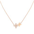 ¡®Star¡¯STAR BLOSSOM NECKLACE PINK GOLD DIAMONDS