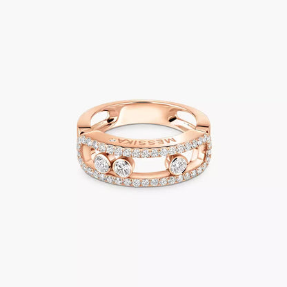 [moco jewelrys ] Move Gold Diamond Pave_ Ring