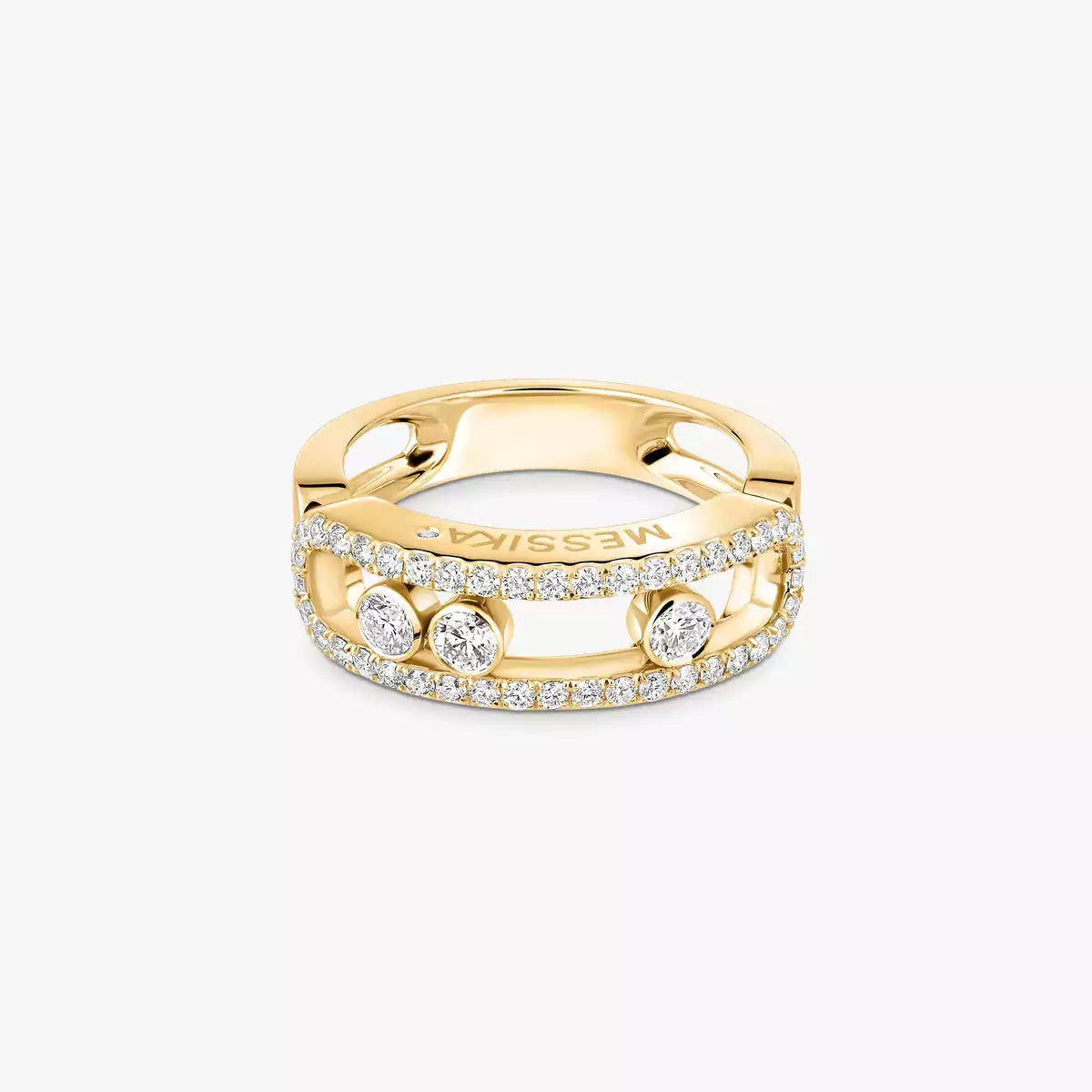 [moco jewelrys ] Move Gold Diamond Pave_ Ring
