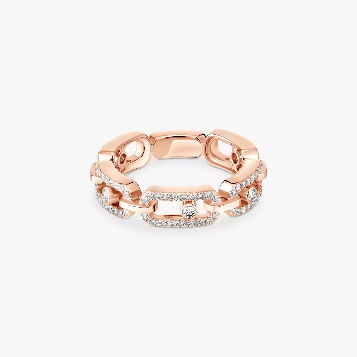 [moco jewelrys ]Move Link Pave_-Set Diamond Ring in Gold