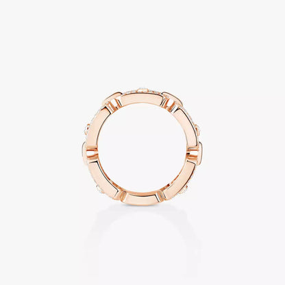 [moco jewelrys ]Move Link Pave_-Set Diamond Ring in Gold