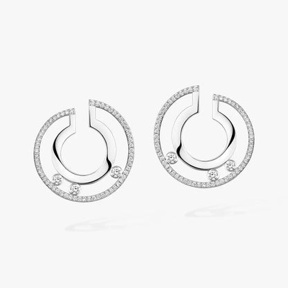 [moco jewelrys ]Move Romane Small Diamond Hoop Earrings