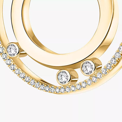 [moco jewelrys ]Move Romane Small Diamond Hoop Earrings