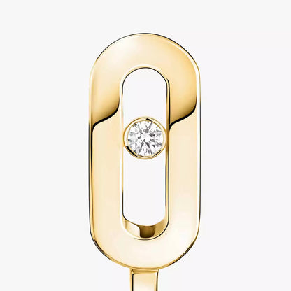 [moco jewelrys ]Diamond Mini Hoop Earrings Move Classique