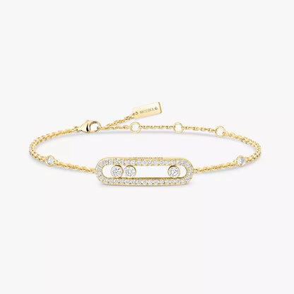 [moco jewelrys ]Pavé Baby Move Diamond Bracelet