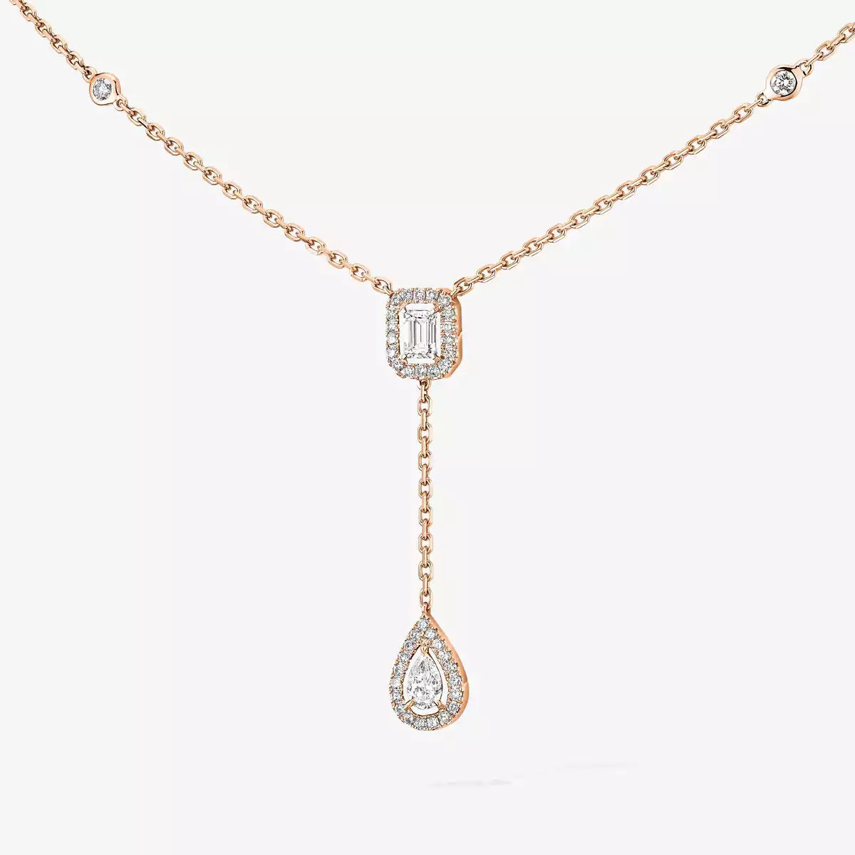 [moco jewelrys ]Gold Diamond Tie Necklace