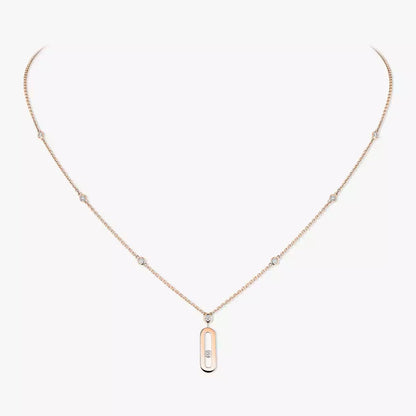 [moco jewelrys ] Move Uno Gold Diamond Long Necklace