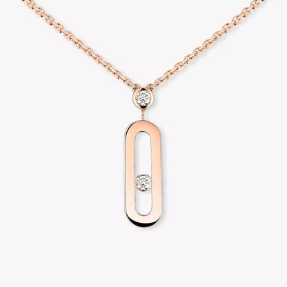 [moco jewelrys ] Move Uno Gold Diamond Long Necklace