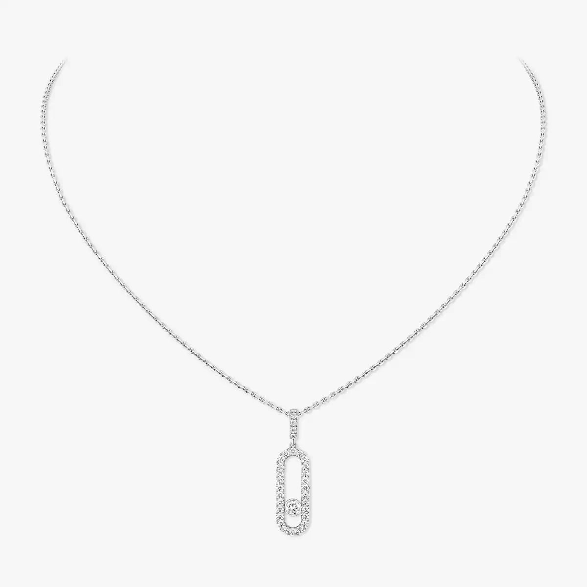[moco jewelrys ]Move Uno Diamond Necklace in Rose Gold