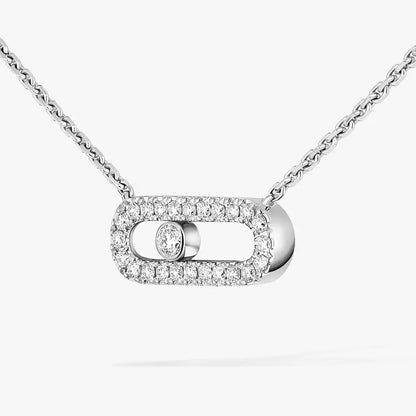 [moco jewelrys ]Diamond Necklace Move Uno
