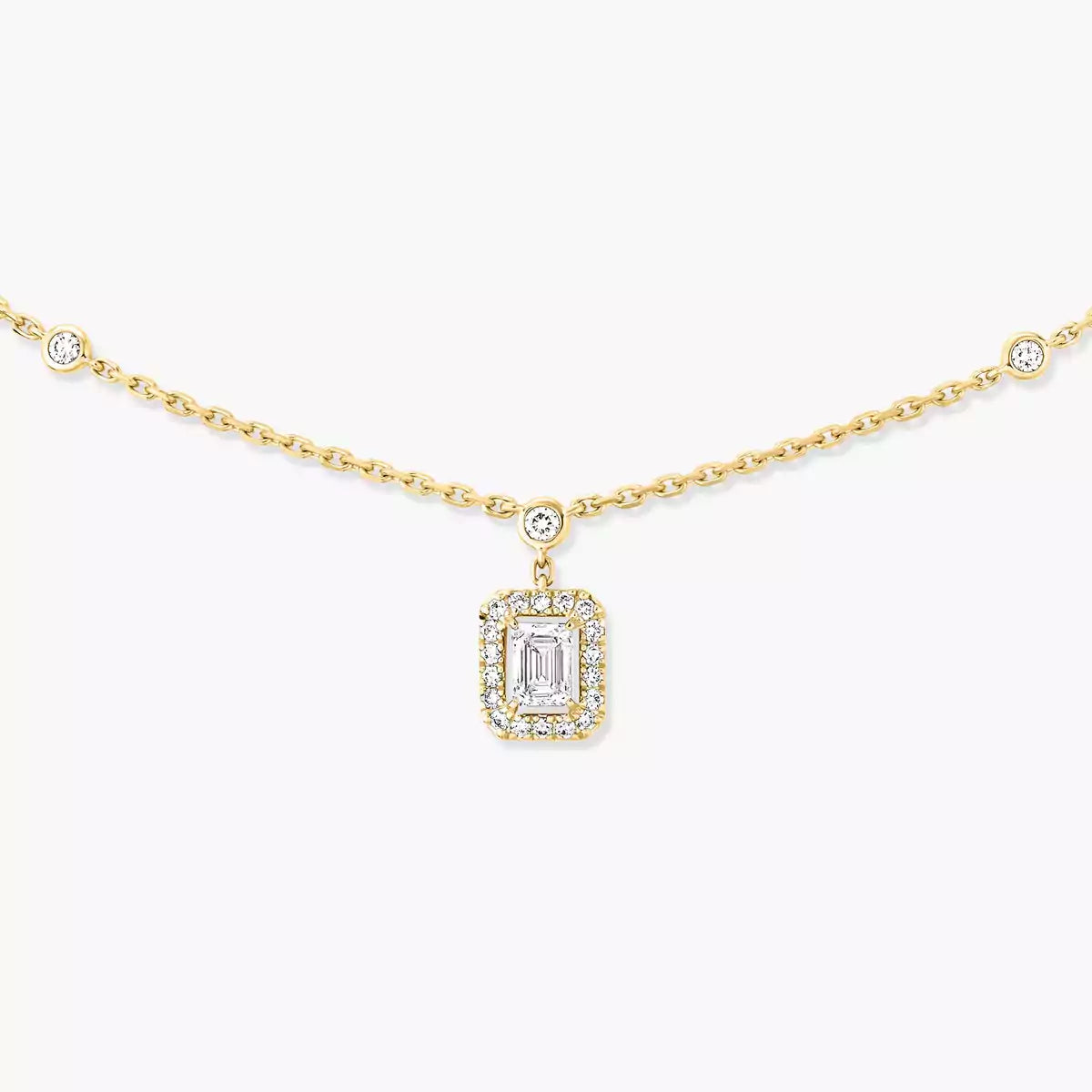 [moco jewelrys ]My Twin Diamond Necklace in Silver