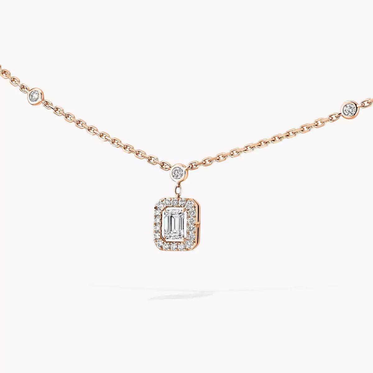 [moco jewelrys ]My Twin Diamond Necklace in Silver