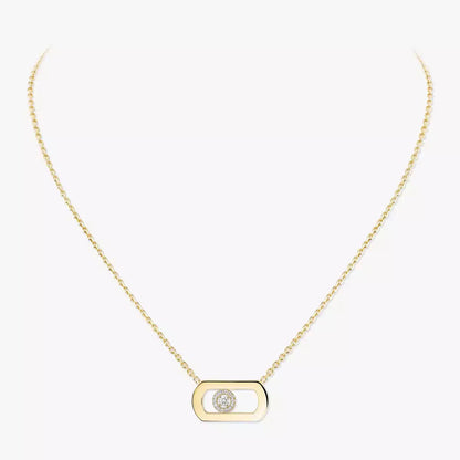 [moco jewelrys ]So Move Diamond Necklace in Gold
