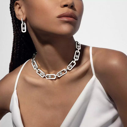 [moco jewelrys ]So Move XL Diamond Pendant Earrings