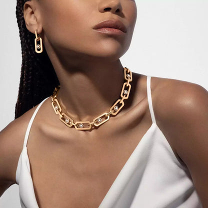 [moco jewelrys ]So Move XL Diamond Pendant Earrings
