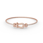¡®Star¡¯FORCE  HORSESHOE  DIAMOND TENNIS BRACELET
