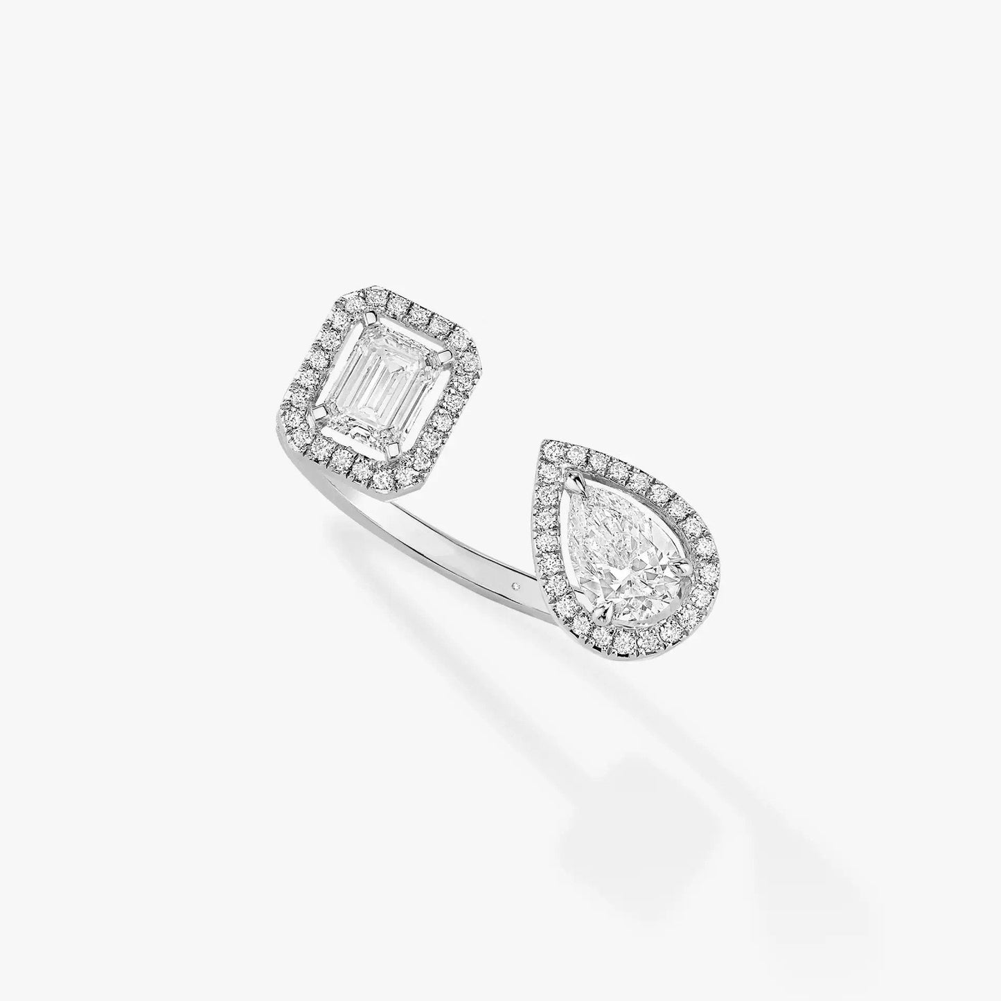 [moco jewelrys ]MY TWIN TOI & MOI SILVER DIAMOND RING