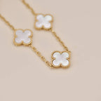[Star]New CLOVER WHITE PEARL MOP 5 MOTIF BRACELET COLLECTION