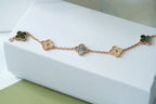 [Star]New CLOVER 5 MOTIF GRAY MOP BRACELET COLLECTION