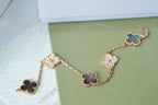 [Star]New CLOVER 5 MOTIF GRAY MOP BRACELET COLLECTION