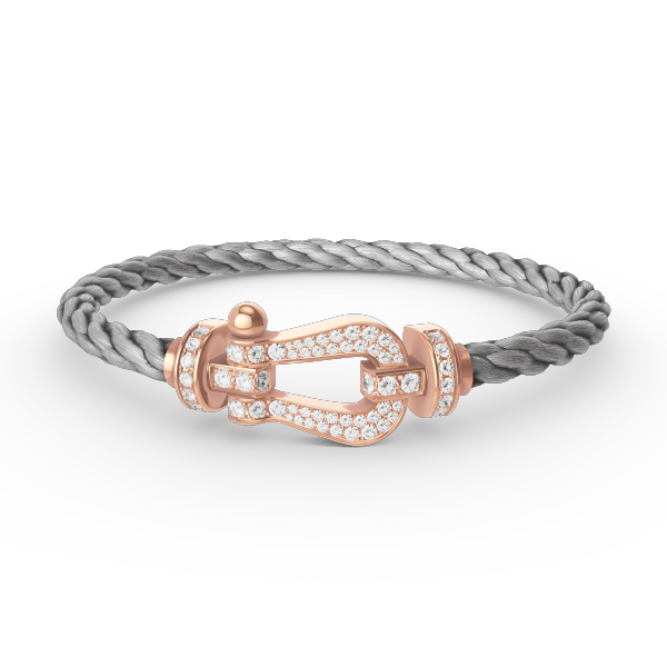 ¡®Star¡¯FORCE LARGE HORSESHOE FULL DIAMOND BRACELET ROSE GOLD