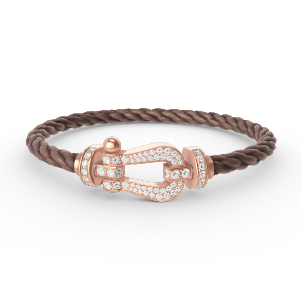 ¡®Star¡¯FORCE LARGE HORSESHOE FULL DIAMOND BRACELET ROSE GOLD