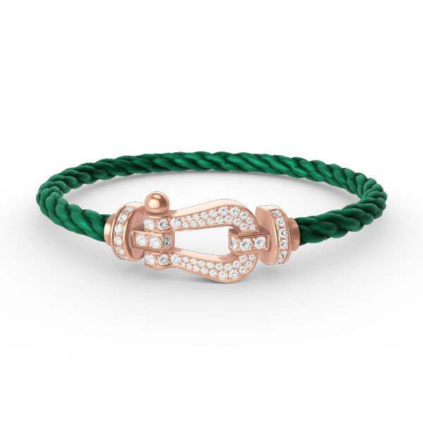¡®Star¡¯FORCE LARGE HORSESHOE FULL DIAMOND BRACELET ROSE GOLD