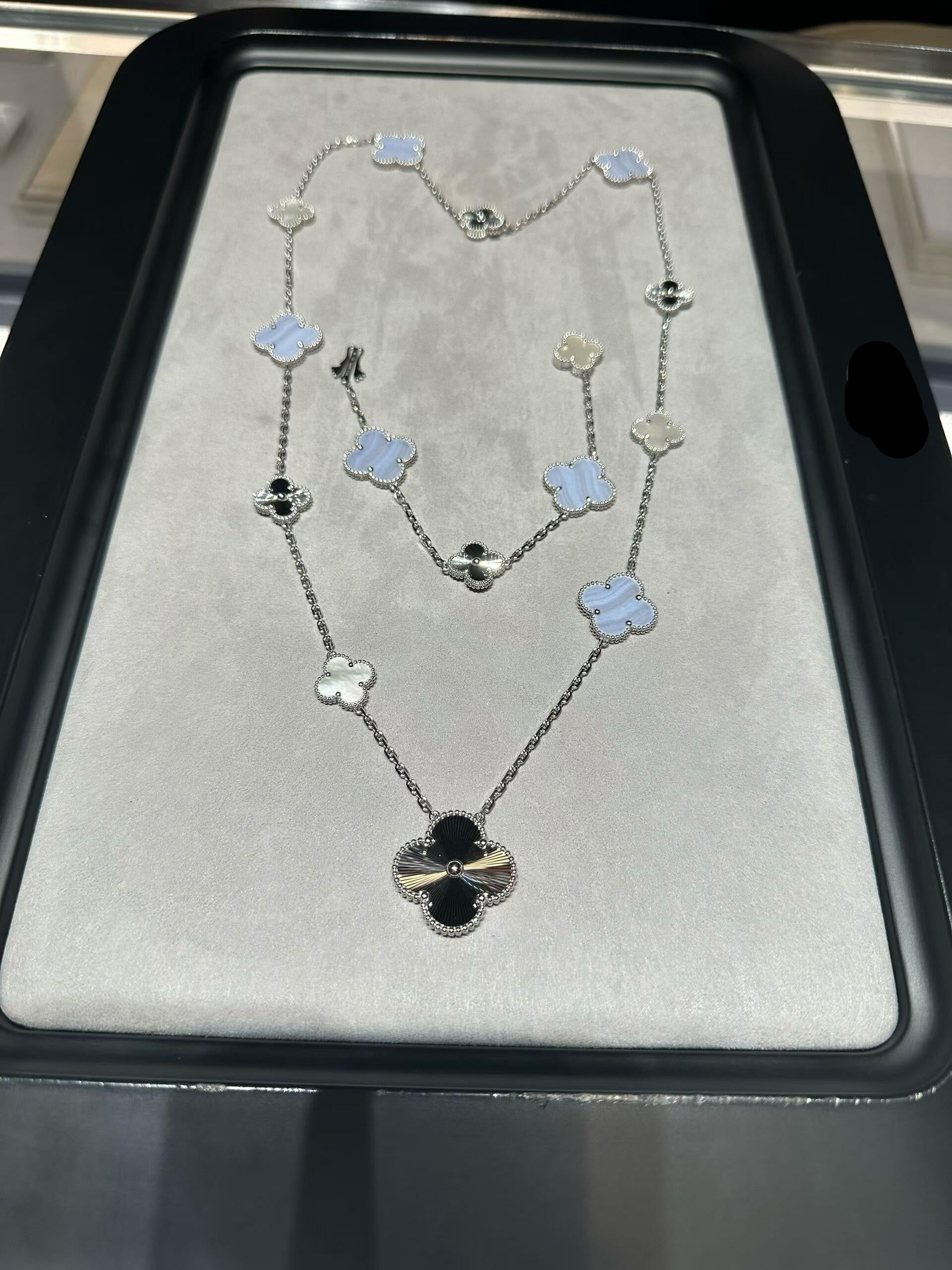 [¡®Star¡¯] 25 NEW CLOVER 15 MOTIFS PURPLE CHALCEDONY