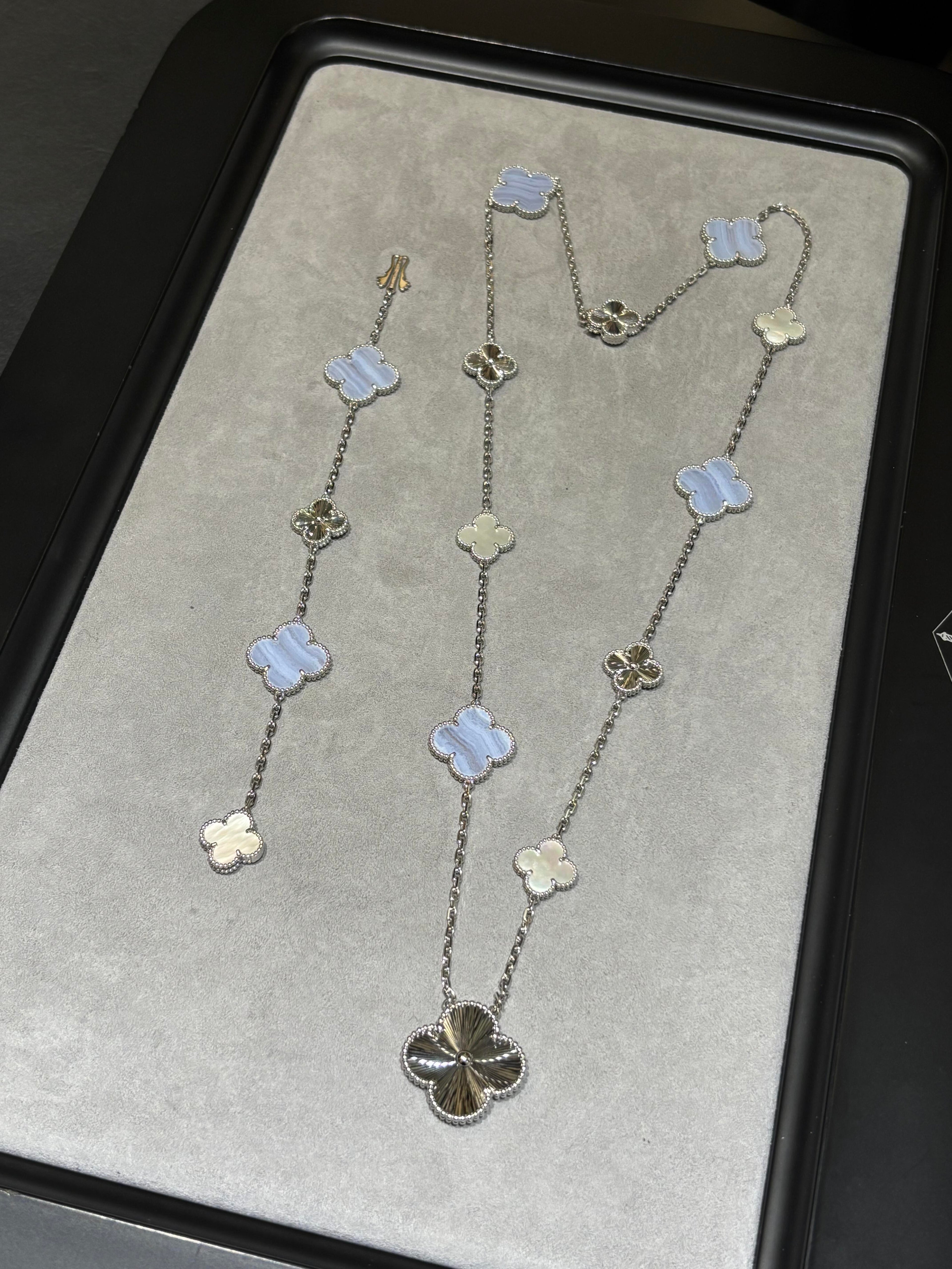[¡®Star¡¯] 25 NEW CLOVER 15 MOTIFS PURPLE CHALCEDONY
