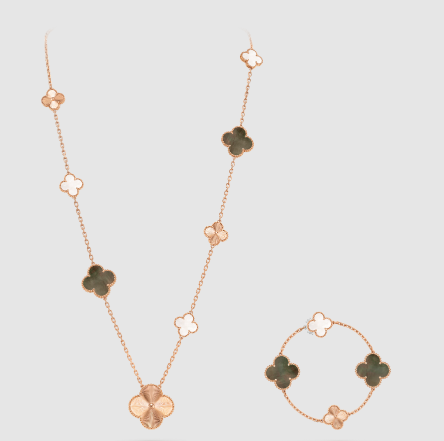 [¡®Star¡¯] 25 NEW CLOVER 15 MOTIFS GRAY MOTHER-OF-PEARL