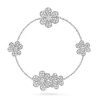 ¡®Star¡¯FRIVOLE SILVER 5 FLOWERS BRACELET