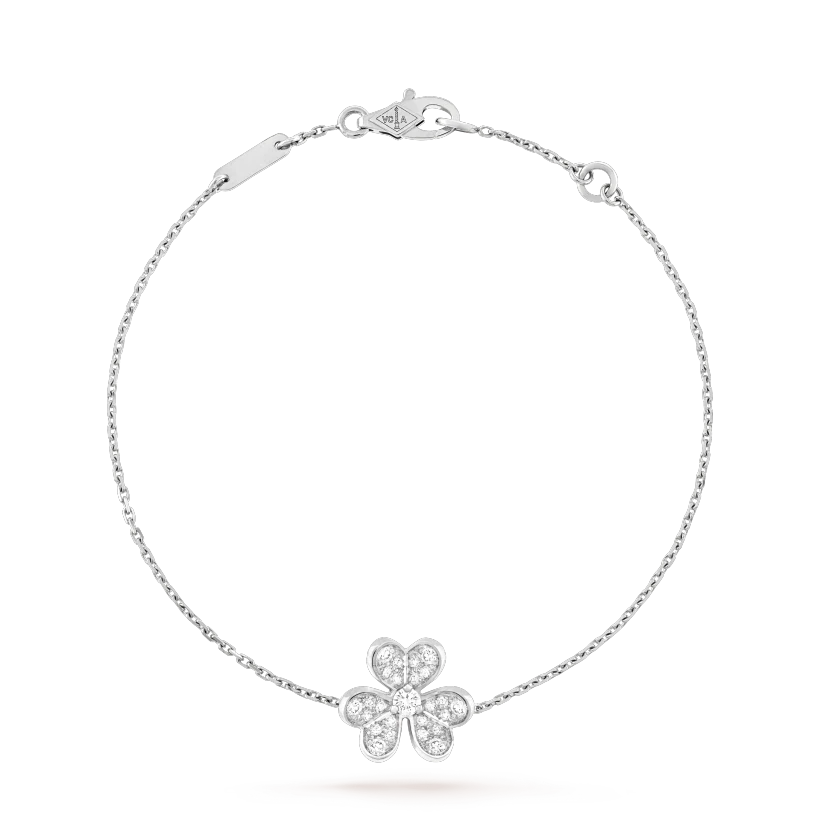 ¡®Star¡¯FRIVOLE SILVER FLOWER DIAMOND BRACELET