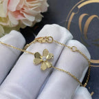 ¡®Star¡¯FRIVOLE GOLD FLOWER PINK MALACHITE BRACELET