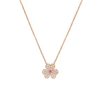 ¡®Star¡¯FRIVOLE ROSE GOLD FLOWER DIAMOND NECKLACE