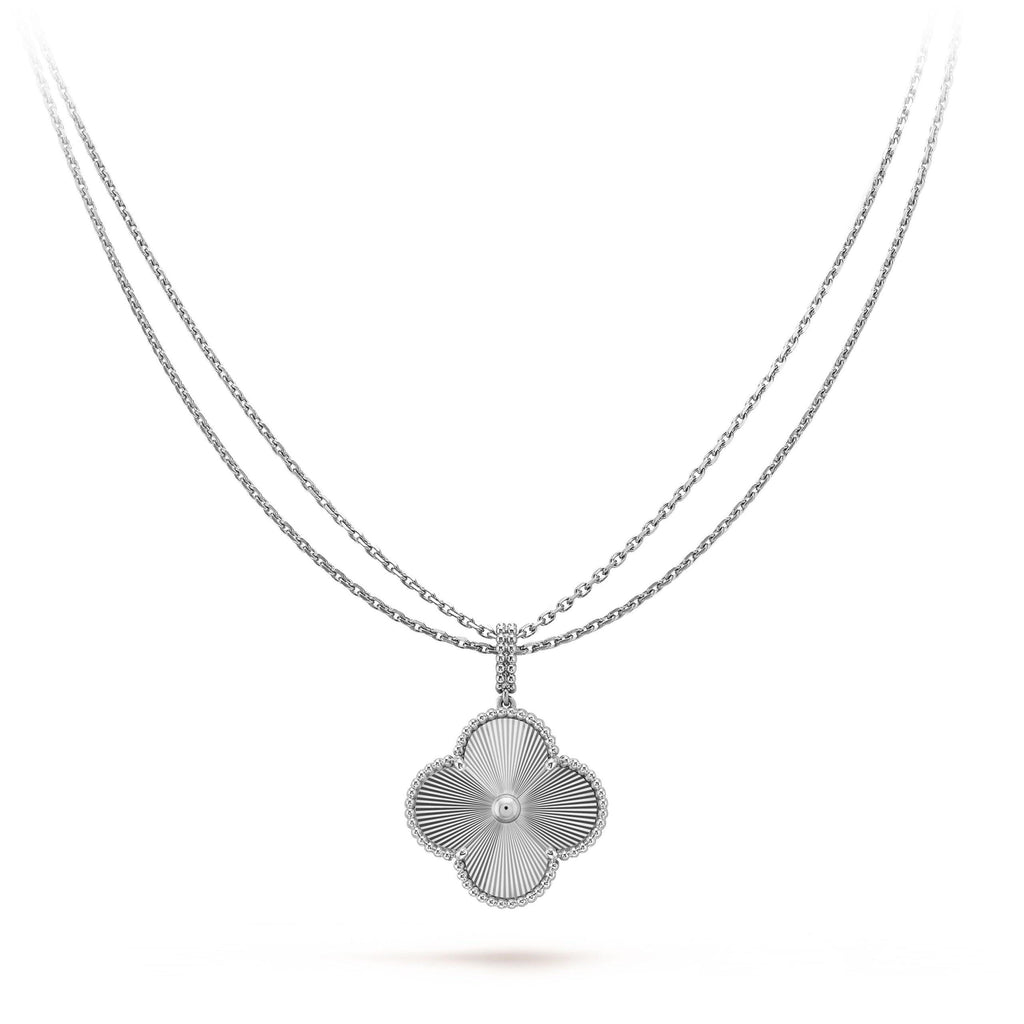 ¡®Star¡¯CLOVER 25MM SILVER BIG CLOVER NECKLACE