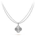 ¡®Star¡¯CLOVER 25MM SILVER BIG CLOVER NECKLACE