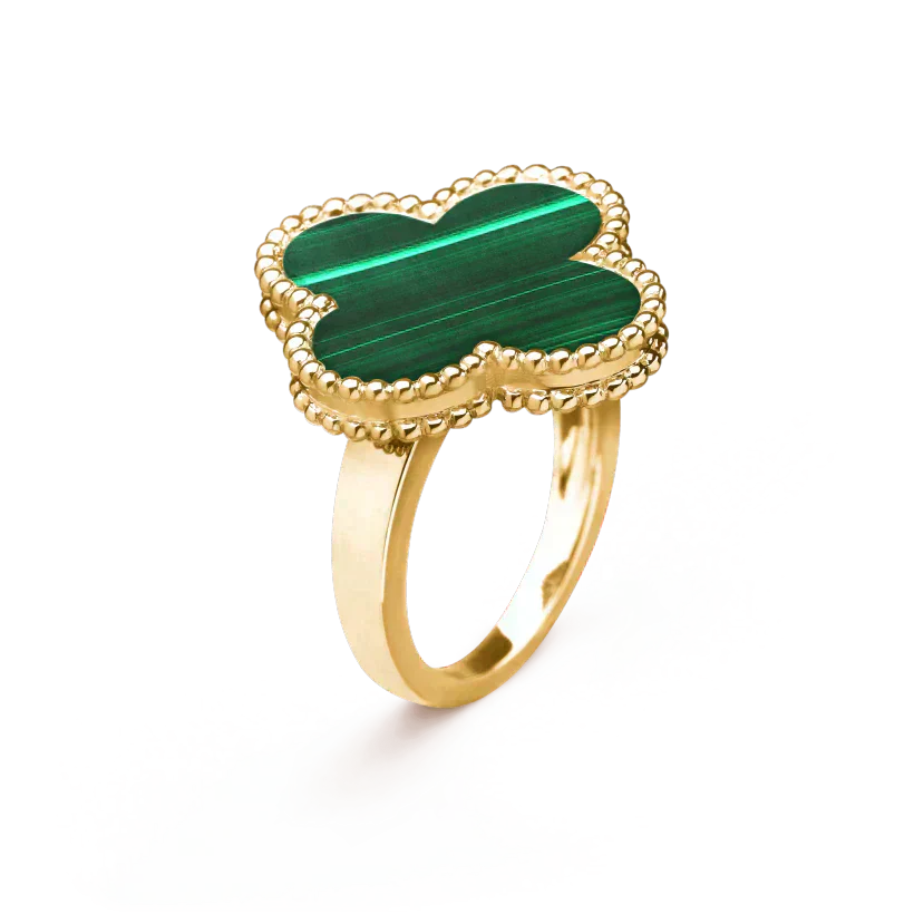 ¡®Star¡¯CLOVER MALACHITE RING