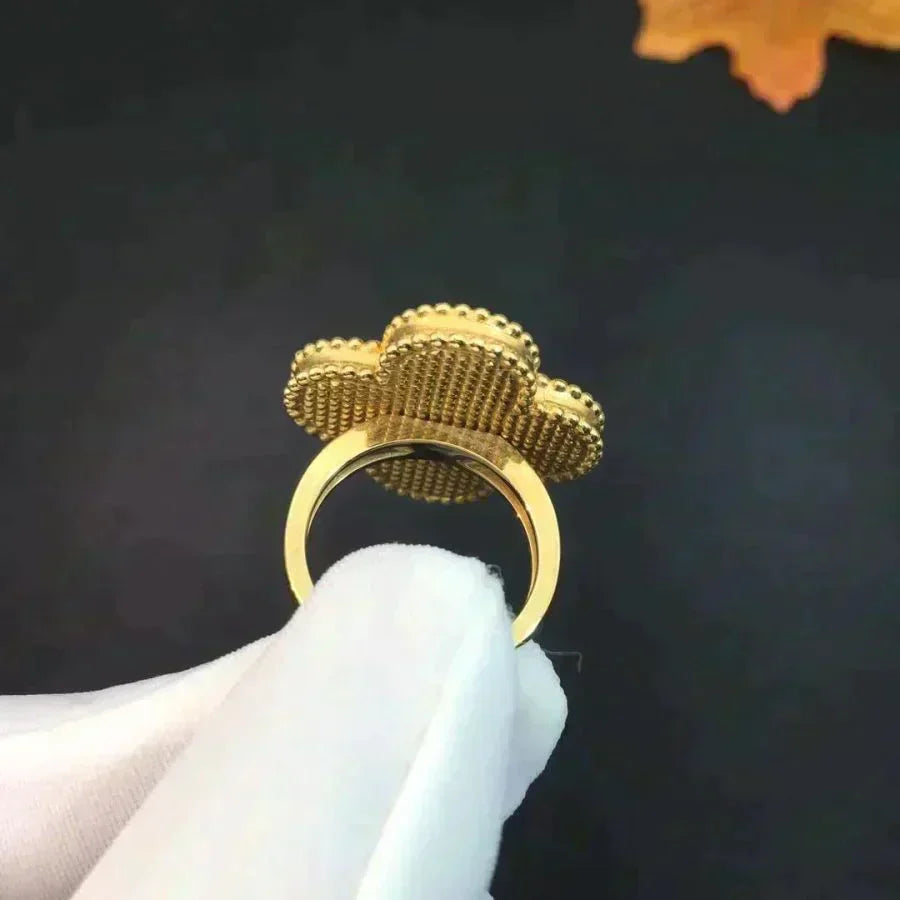 ¡®Star¡¯CLOVER MALACHITE RING