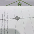¡®Star¡¯CLOVER  SINGLE FLOWER BRACELET SILVER