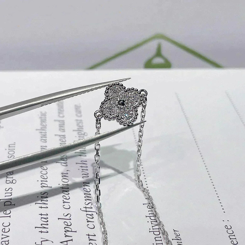 ¡®Star¡¯CLOVER  SINGLE FLOWER BRACELET SILVER