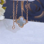 ¡®Star¡¯CLOVER WHITE MOP SINGLE FLOWER BRACELET